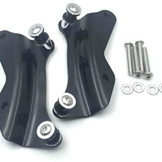 HK Moto- Motorcycle Black Steel Rear Luggage Rack 4-point Docking Hardware Kit For Harley Davidson 2014-2016 Touring Road King FLHR Street Glide FLHX Road Glide FLTRX