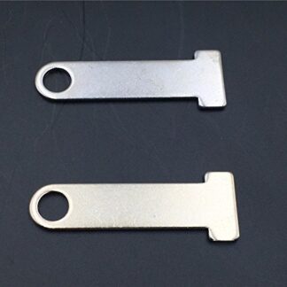 HK Moto Motorcycle Helmet Strap D-Ring Steel Lock Extensions CHROMED Motorcycle Universal