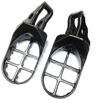 HK Motorcycle Gunmetal Black Motocross MX Foot Pegs For CR125R 250R CRF450R CRF250R CRF250X 450X