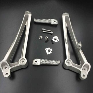 HK Motorcycle Silver Rear Footrest Foot Pegs Brackets For 2009 2010 2011 Yamaha YZF-R1