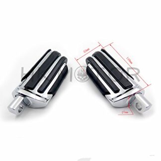 HK- Pair Motorcycle Foot Pegs Rest Male Mount Peg For Harley Yamaha Suzuki New
