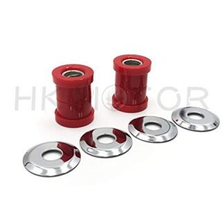 HK- Replacement of Handlebar Riser Bushings Red Urethane for Harley Softail Dyna Sportster Chopper