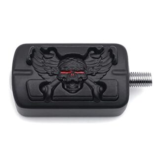 HK Wing Skull Zombie Shape FOOT PEG PEDAL FOR HARLEY DAVIDSON DYNA V-ROD CVO SOFTAIL 1987-2014