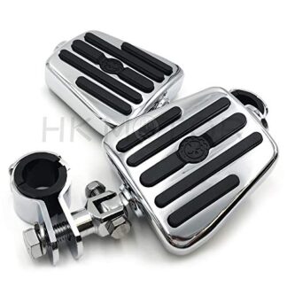 HKMT- Replacement of 1" 1 1/4" Furious Flame Skull Foot Peg Clamp Kit For Harley Sporster Touring