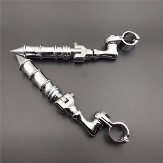 HONGK- 1 1/2" Highway Tombstone offset Mount P Clamp Foot peg Compatible with Harley Sportster [B01BI83TPK]