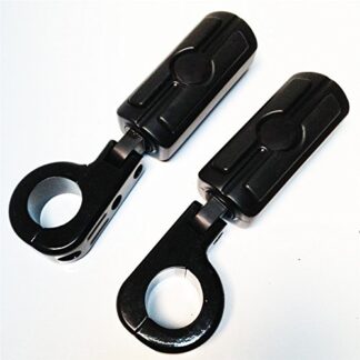 HONGK- 1 1/4" Highway Skull Foot Pegs P-Clamps mounting Bracket Compatible with Harley Sportster 883 1340 XL1200 Black [B07FDNG1P1]