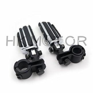 HONGK- 118- Highway Radical Foot Pegs Clamps 1" 1 1/4" Compatible with Harley Sportster 883 1340 [B06XPQYNX1]