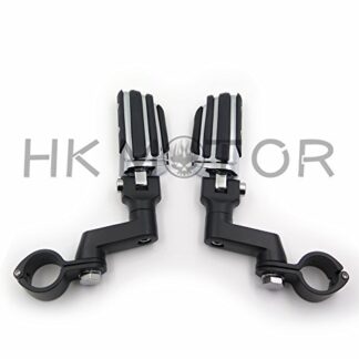 HONGK- 118- Highway Radical Foot Pegs Clamps 1.25" Compatible with Harley Sportster 883 1340 XL120 [B06XP9X1QX]