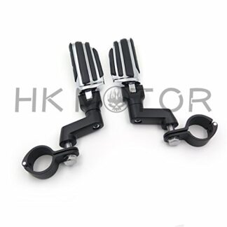 HONGK- 118- Highway Radical Foot Pegs Clamps 1.5" Compatible with Harley Sportster 883 1340 XL1200 [B06XPT427P]