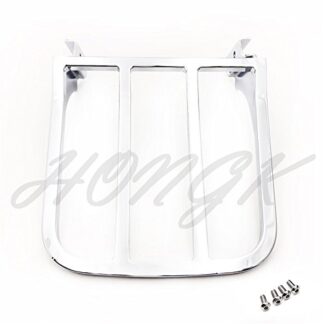 HONGK- 2-UP Four Bar Sport Luggage Rack Compatible with Harley 04 & up XL models 02-05 Dyna [B0771DMDWY]