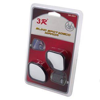 HONGK- 2x Fan Shaped 360°Auto Car Blind Spot Round StickOn Side View Rearview Mirror [B078SGBN6F]