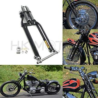 HONGK- 4" Under 18" Black Springer Front End Compatible with Harley Bobber Chopper Softail Dyna [B07M988XHF]