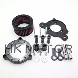 HONGK- Air Cleaner Intake Filter Systems Compatible with Harley Sportster XL 883 1200 04-15 Custom [B06WVCSTVT]