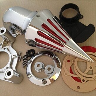 HONGK- Air Cleaner Kits Compatible with 2008-2012 Harley Dyna Electra Glide Flhx Road King Chrome [B01BW4R3Q6]