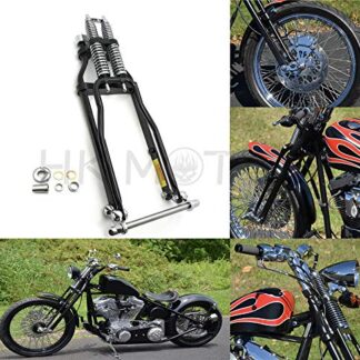 HONGK- BLACK SPRINGER FRONT END -4" UNDER STOCK LENGTH WISHBONE Compatible with HARLEY & CUSTOM [B07M8PDQDP]