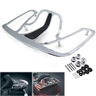 HONGK- Billet Aluminum Rear Trunk Lunggage Rack Compatible with 2001-2012 Goldwing GL1800 CHROMED [B01C0SYSZC]