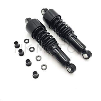 HONGK- Black 10.5" Slammer Lowering Shocks Pair Compatible with 1984-2013 Harley Sportster 883 1200 [B07JNH257Y]