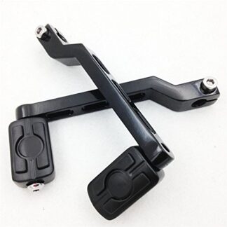 HONGK- Black Aluminum Heel/Toe Shift Levers with Skull Shifter Pegs Compatible with Harley Davidson Electra Glide 1988 and later [B01C0SXZEC]