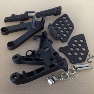 HONGK- Black Front Rider Foot Pegs Bracket Compatible with Cbr600Rr Rr 2007 2008-2011 [B01C0SU70M]