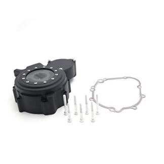HONGK- Black Left Engine Stator Cover See Through Compatible with Suzuki '06-'13 GSXR 600/750 w/gasket [B01NCEWSL9]