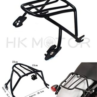 HONGK- Black Luggage Rack Solo Seat Compatible with Harley Davidson Sportster XL883 1200 2004-2018 [B07LFN2WJ3]