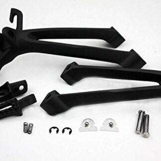HONGK- Black Rear Passenge Foot Pegs Bracket Compatible with Suzuki Gsx-R Gsxr600 750 2008-2010 [B01C0SU5OA]