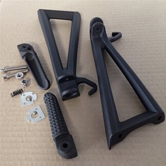HONGK- Black Rear Passenger Foot Peg Compatible with Yamaha Yzf R6 2006-2009 2010 2011 2012 [B01C0SUBJO]