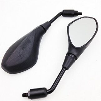HONGK- Black Rearview mirrors Compatible with Moto Guzzi Sport 1200 8V Stelvio Piaggio Typhoon [B01C0STFSC]