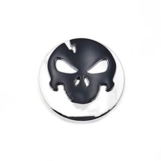 HONGK- Black Skull Fuel Gas Tank Cap Cover Compatible with Harley 1992-Up Sportster/1994-Up Road King [B07B4S62BY]