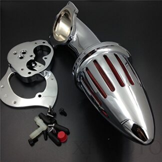 HONGK- Bullet Chrome Air Cleaner Kits Intake Compatible with Kawasaki Vulcan 1500 1600 Classic 2000-2012 [B01BW4QD4O]