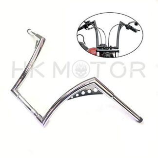 HONGK- CHROME APE HANGERS 1-1/4" 14" RISE Handle bar Compatible with HARLEY Softail Chopper Sportster [B077BZG1LF]