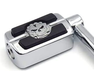 HONGK- CHROME SKULL SMOOTH SHIFT LEVER ARM Compatible with DYNA SPORTSTER HARLEY SHIFTER [B07D7NG5RQ]