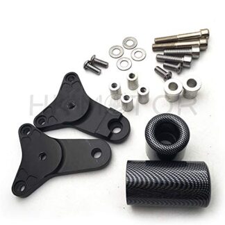 HONGK- Carbon No Cut Frame Slider Crash Protector Compatible with 2011-2020 Suzuki Gsxr 600/750 [B01BW4RIEI]