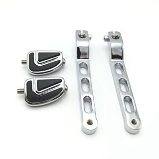 HONGK- Chrome AirFlow Groove Shifter Pegs Gear Shift Foot Lever Compatible with Harley Softail Slim FLS Fat Boy Road King FLHR Electra Glide Ultra CVO Street Glide FLHX Road Glide [B01ETS45ZO]