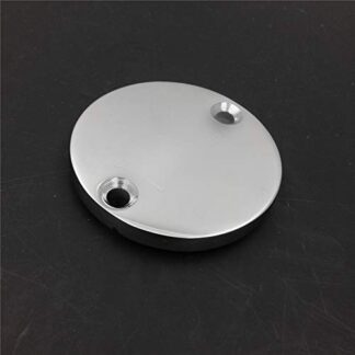 HONGK- Chrome Billet Brake Fluid Reservoir Cap Gas Tank Cap Compatible with Kawasaki Vulcan 2001-2006 800/1987-2008 Vulcan 1500 [B01C0STG68]