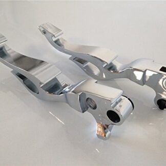 HONGK- Chrome Brake Clutch Flame Lever Compatible with Harley Davidson Xl Sportster 883 1200 Softail [B01C0SR0VG]