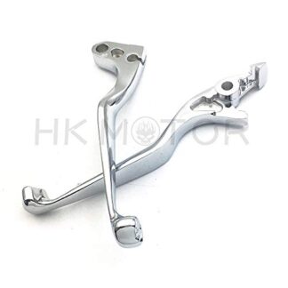 HONGK- Chrome Brake Clutch Skull Lever Compatible with Honda Cbr900Rr Vtx1300 Vt1300 Vt1100 Ace [B01BW4SRTS]