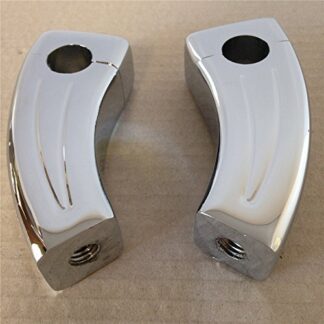 HONGK- Chrome Handlebar Risers Compatible with Kawasaki Vulcan 800 900 1500 1600 1700 2000 Classic 1'' [B01BN0O8Z8]