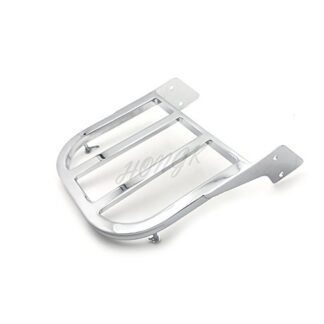 HONGK- Chrome Luggage Rack Compatible with 2000-2009 V-Star 1100 [B0791WG494]