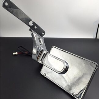 HONGK- Chrome Side-Mount License Plate Kit Rear Fender with LED light Skull Back Compatible with Harley Davidson 2004-later XL models (except XL1200T) Sporster 1200 Roadster 883 [B01BI87US2]