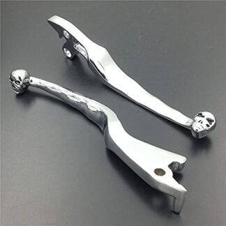 HONGK- Chromed Brake Clutch Skull Hand Levers Compatible with Suzuki Intruder 800 1400 1500 [B01BW4SMA2]