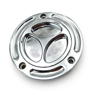 HONGK- Chromed Keyless Gas Cap Compatible with Yamaha YZF R6 Twist Off Fueltank Fuel Cap 1986-2014 [B01C0SUXEW]