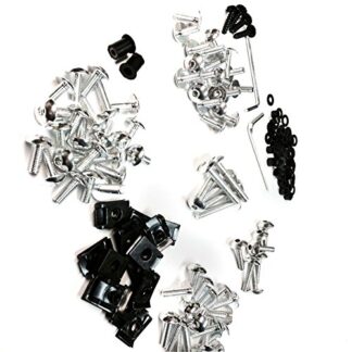 HONGK- Complete Fairing Bolts Kits Compatible with Suzuki GSXR 750 00-03 GSXR 1000 01-02 Silver [B01BN0OE84]