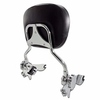 HONGK- Detachable Adjustable Backrest Sissy Bar+Luggage Rack Compatible with Harley Touring 09-15 [B076J9NT19]
