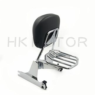 HONGK- Detachable Backrest Sissy Bar Luggage Rack Compatible with Harley Softail Night Train 00-05 [B07F6WZ8C9]