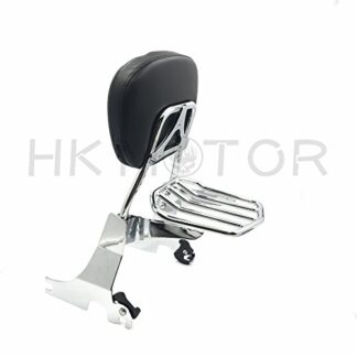 HONGK- Detachable Passenger Sissy Bar Backrest with Luggage Rack Compatible with Sportster XL883 04-16 [B07F6WR3B6]
