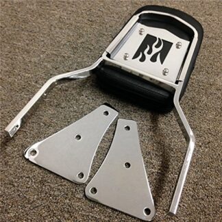 HONGK- Flame Backrest Sissy Bar Compatible with Kawasaki Vulcan 1500 Classic All Years 1986-2013 [B01C0SR1L0]