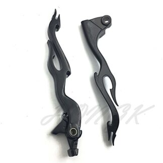 HONGK- Flame Brake Clutch Lever Hand Compatible with 00-04 Kawasaki ZX6R/04-05 ZX10R/03-06 Z1000 [B076BD9JW4]