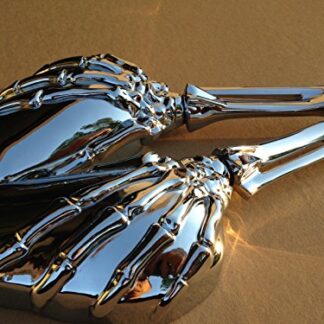 HONGK- Hand Skull Mirror Compatible with Harley Heritage Springer Sportster Dyna Glide Softail V Rod C [B01CK7GP9U]