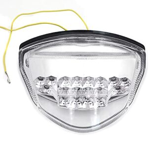 HONGK- Led Tail Brake Light Turn Signals Compatible with Suzuki GSXR 1000 2007-2008 Clear [B01C0SUQ9E]